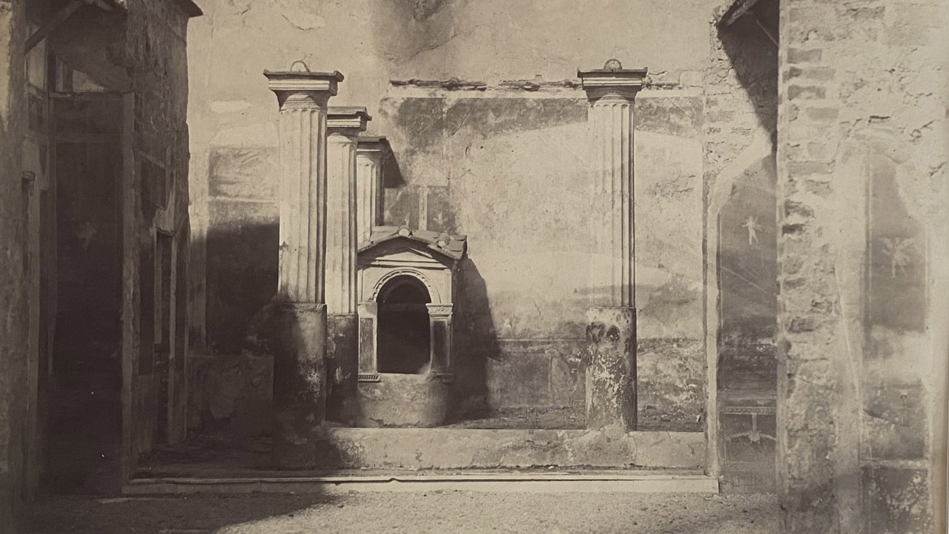 Fotografia di Gabriel Ivanovič de Rumine che ritrae la Casa del Poeta Tragico di Pompei