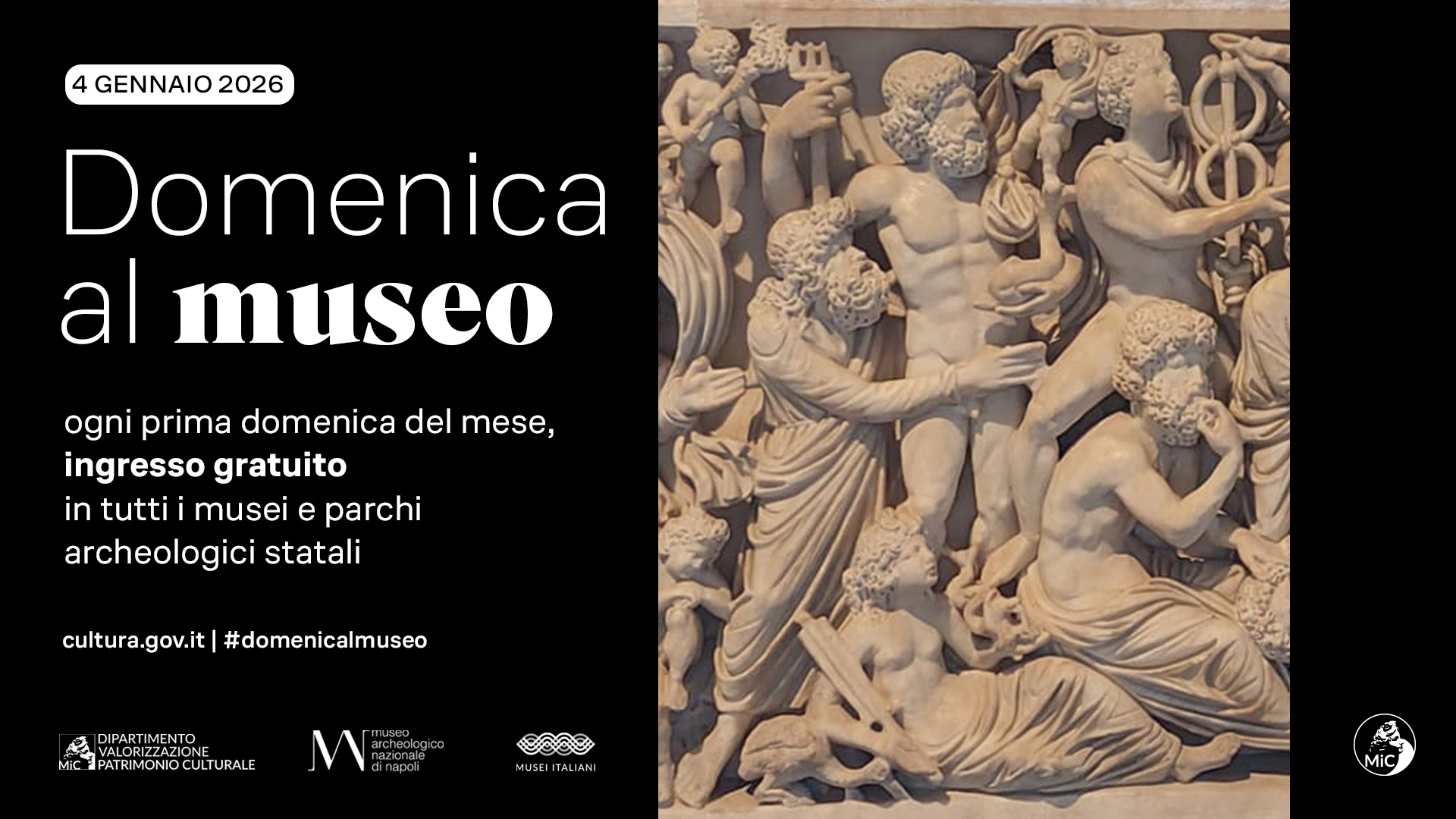 Domenica al Museo - 4 gennaio 2026