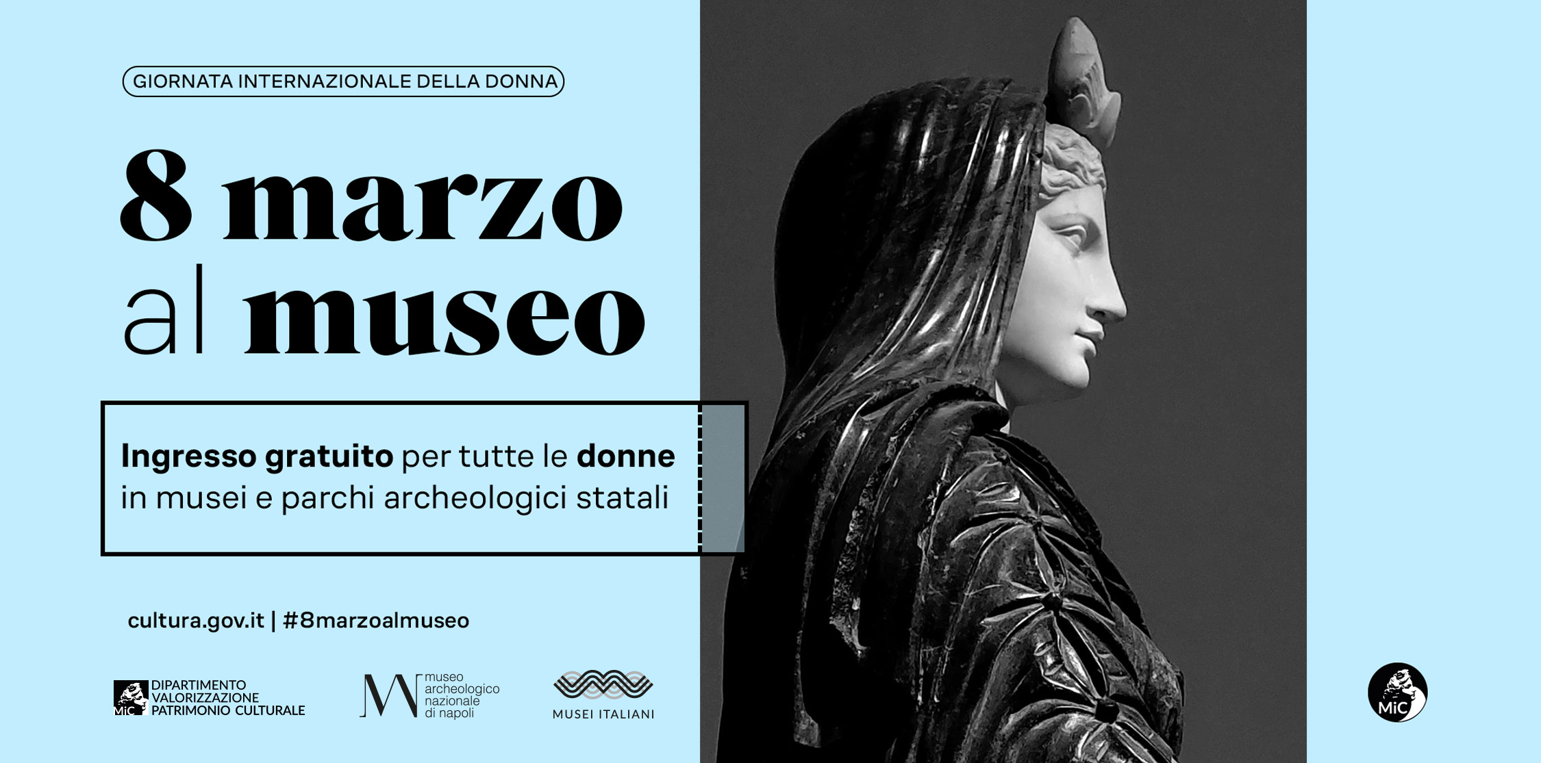 Locandina promozionale 8 marzo 2026