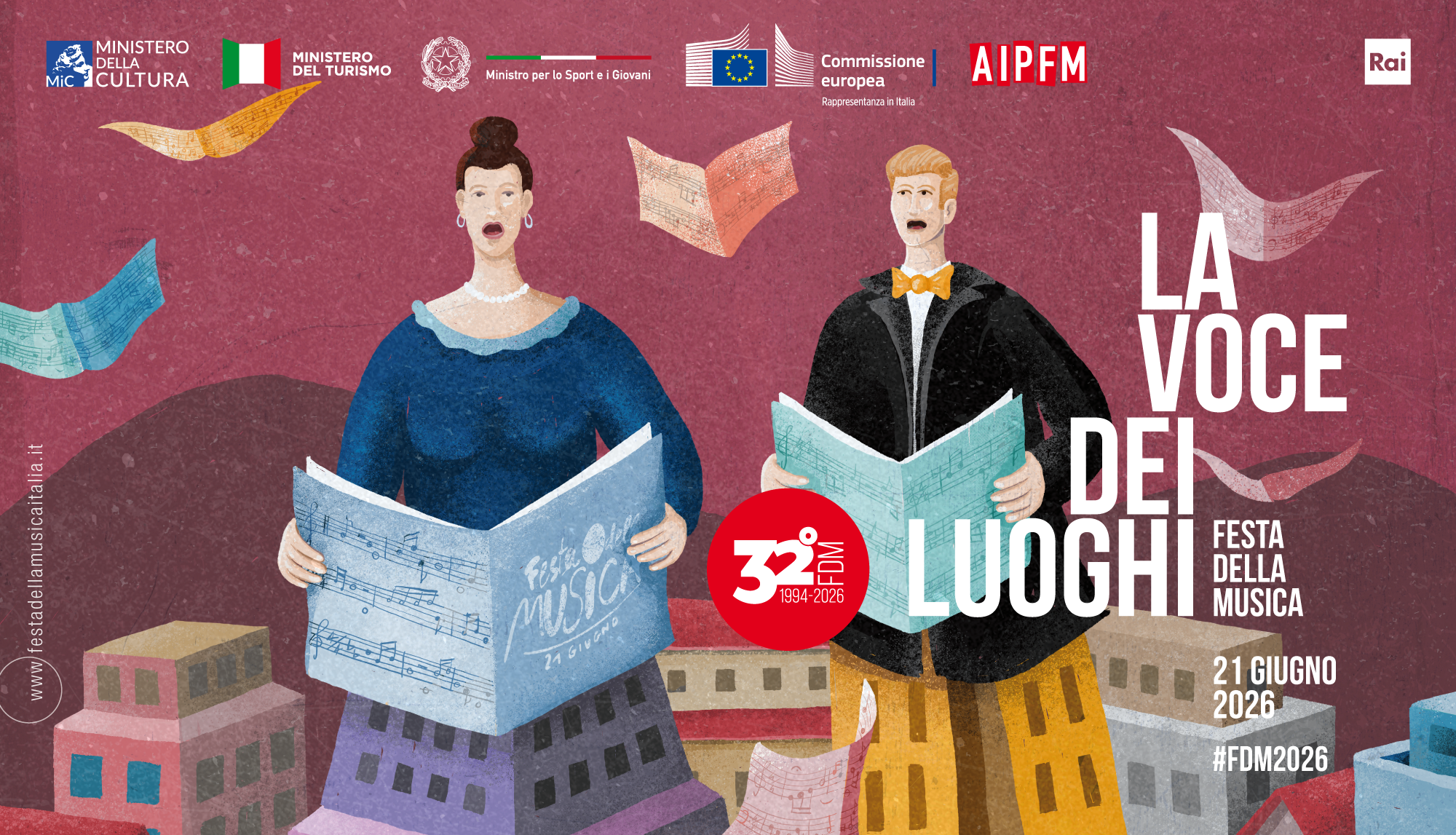locandina ufficiale della festa della musica 2026
