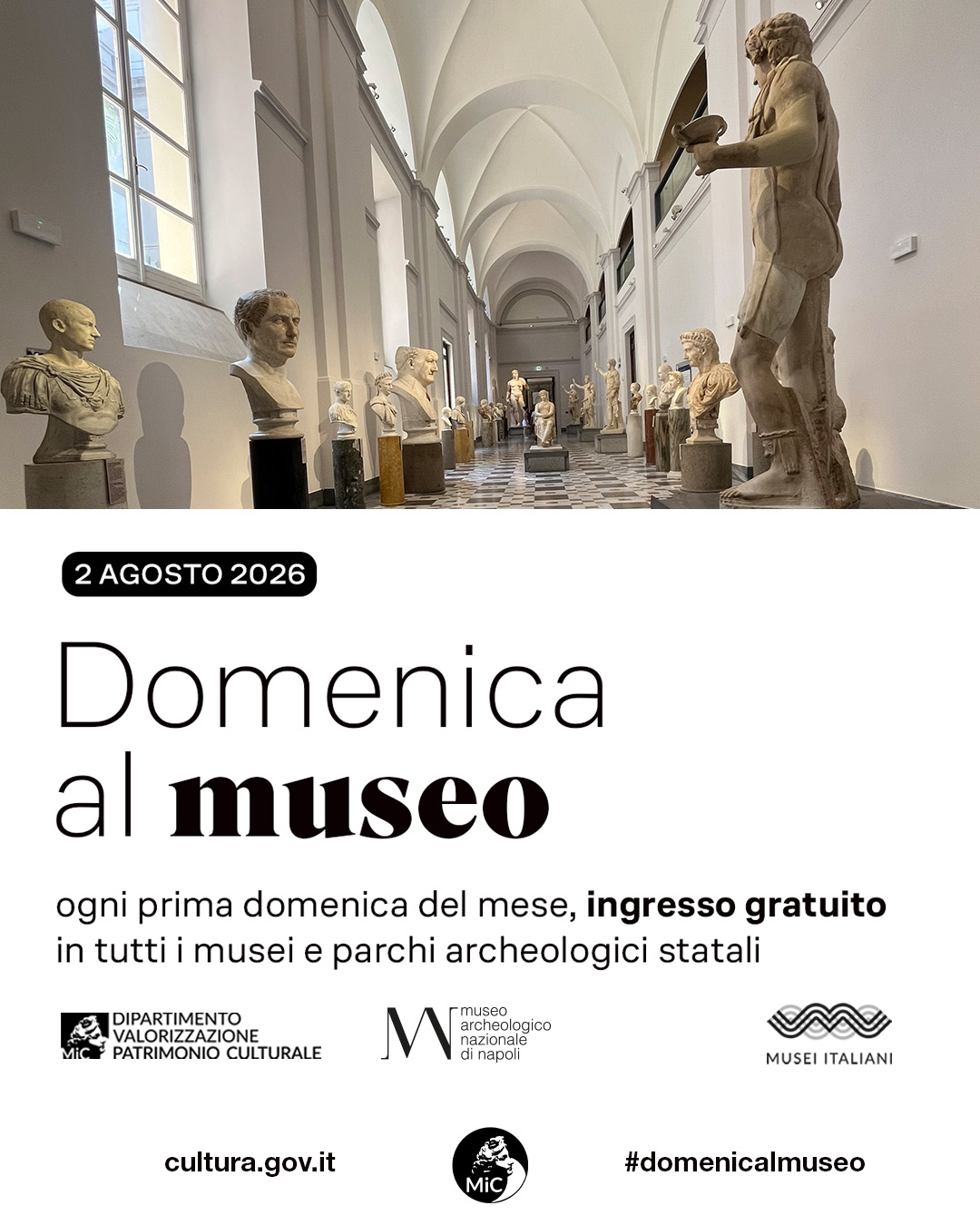 Domenica al Museo MANN - 2 Agosto 2026