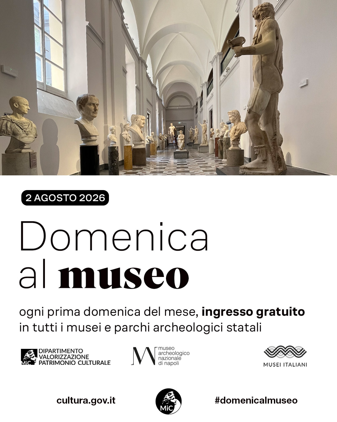 Domenica al Museo  2 Agosto 2026